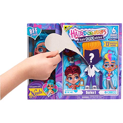 Giochi Preziosi-HAA06000 Hairdudables Bff Pack, 6 Modelos Sorpresa, Surtidos, Multicolor (HAA06000)