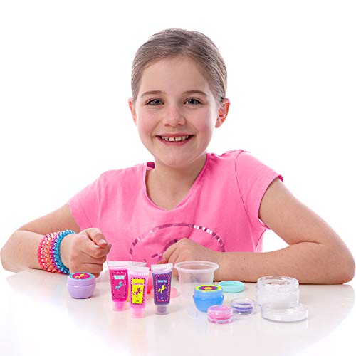 GirlZone Regalos para Niñas - Kit Unicornio Haz Tu Propio Bálsamo Labial - Divertido Brillo De Labios para Niñas - Kit Pintalabios Niña DIY 3 a 12 años Regalo 3 a 12 Años