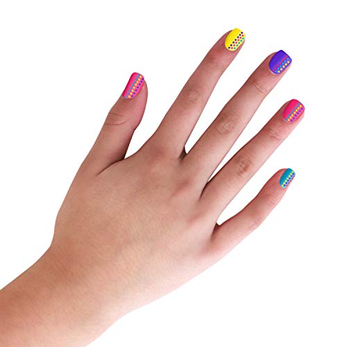 GirlZone Regalos para Niñas, Pintauñas Niñas - Diseña Tus Uñas - Set Maquillaje Niña: Decora Tus Uñas - Set Manicura Niñas 3 a 12 años Manicura Juguete