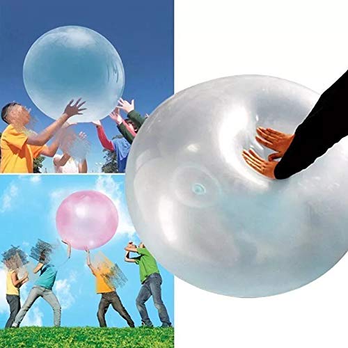 Globo de Agua Transparente Globo Lleno de Agua Globo Burbuja Bola Inflable de Agua Gigante Pelota Inflable Gigante Suave y Duradero Playa Jardín Actividades al Aire Libre Waterpolo 2 Piezas 