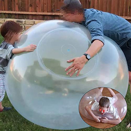 Globo de Agua Transparente Globo Lleno de Agua Globo Burbuja Bola Inflable de Agua Gigante Pelota Inflable Gigante Suave y Duradero Playa Jardín Actividades al Aire Libre Waterpolo 2 Piezas 