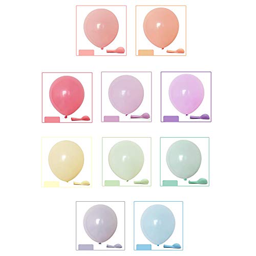 Globos de Cumpleaños, Globos pastel, globos boda,100 Piezas kit globos Balloons Color Latex Balloon Graduaciones, Fiestas, día de San Valentín, Decoraciones Navidad,Comunión Bodas