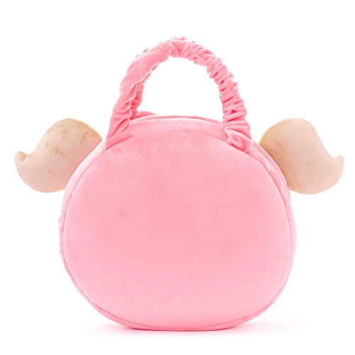 Gloveleya pañal Bolsa muñecas bebé Bolsas de Felpa Bolso para los niños y mamá Libro Bolsa Primavera Chica Rosa 9 Pulgadas