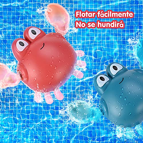 GOLDGE 8pcs Niños Juguete de Baño Animal Juguete, Marinos Juguetes de Baño Bebe, Juguetes de Baño para Bebé Niños, Juguetes Bañera Juguetes de Baño