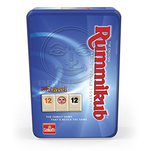 Goliath - Juego Rummikub de Viaje en Caja Metálica, Juego de Mesa( 50105212)