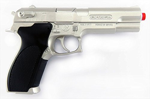 Gonher-Pistola Policía con 8 disparos, multicolor, sin talla (45)