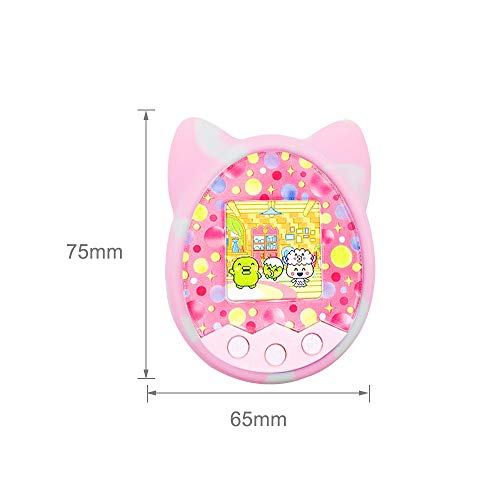 Goolsky- Cubierta Protectora Shell Funda de Silicona Cubierta de la Máquina de Juegos para Mascotas para Tamagotchi Máquina Electrónica de Juegos para Mascotas de Dibujos Animados