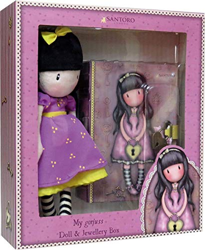 Gorjuss CK-11M-G Set Regalo Muñeca y Joyero con Candado - The Secret