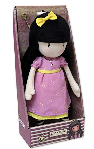 Gorjuss M-08-G Muñeca de Trapo en Display - The Secret, 30 cm