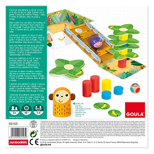 Goula - Go Gorilla - Juego de mesa preescolar a partir de 3 años