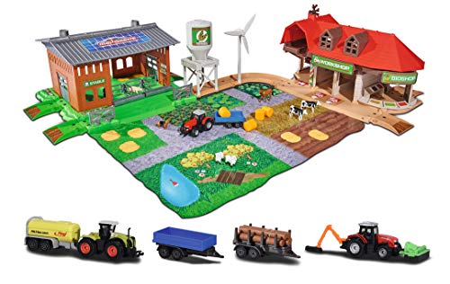 Granja Creatix con 5 vehículos (Majorette 2050009)