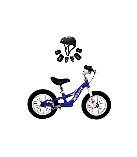 Grupo K-2 Bicicleta Sin Pedales De Equilibrio para Niños con Cuadro de Acero Resistente y con Freno Trasero y Manillar Ergonómico | Rueda de 12" | para Niños de 2 a 5 Años | Azul