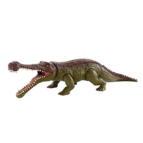 GSDGSD Jurassic World Toy Dinosaurios Mordedores masivos Sarcosuchus Emperor Cocodrilo Dinosaurio Efectos de Sonido Articulaciones móviles Juguete para niños