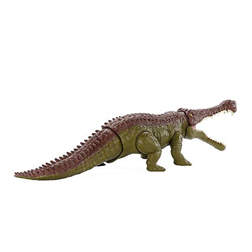 GSDGSD Jurassic World Toy Dinosaurios Mordedores masivos Sarcosuchus Emperor Cocodrilo Dinosaurio Efectos de Sonido Articulaciones móviles Juguete para niños