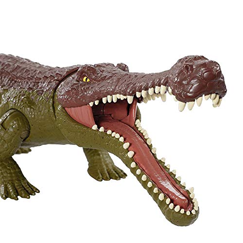 GSDGSD Jurassic World Toy Dinosaurios Mordedores masivos Sarcosuchus Emperor Cocodrilo Dinosaurio Efectos de Sonido Articulaciones móviles Juguete para niños