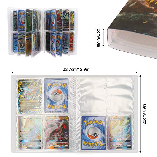 GUBOOM Álbum de Pokemon, Álbum Titular de Tarjetas Pokémon, Tarjetero Pokémon, Protector Cartas Pokemon, fundas para cartas pokemon Hasta 240 Tarjetas Capacidad (Solgaleo)