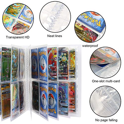 GUBOOM Álbum de Pokemon, Álbum Titular de Tarjetas Pokémon, Tarjetero Pokémon, Protector Cartas Pokemon, fundas para cartas pokemon Hasta 240 Tarjetas Capacidad (Solgaleo)