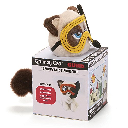 GUND, Peluche de gato gruñón disfrazado de buzo, Enesco