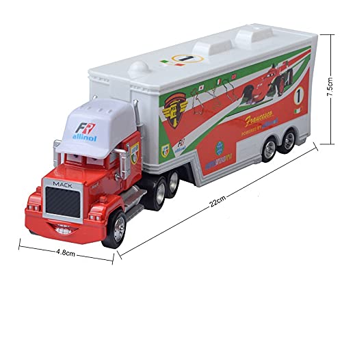 GWTRY Pixar Cars 3 Lightning Mcqueen Storm Jackson El Rey 1:55 Diecast Metal Aleoy Model Toys para Boys Birthday Regional (Color : Truck Jackson Storm)