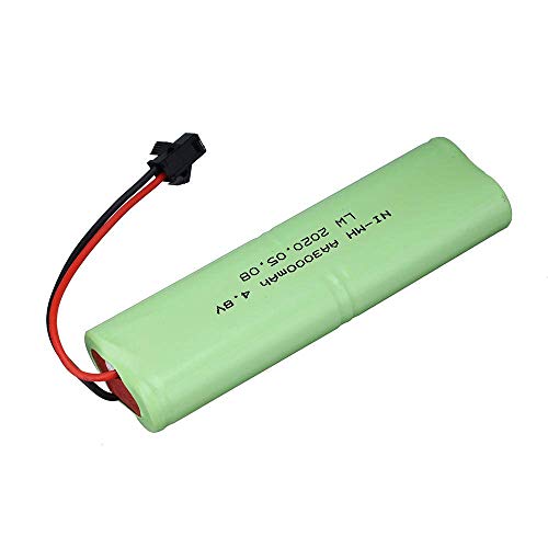 GzxLaY Batería de Respaldo de Alto Rendimiento 4.8v 3000mah NiMH Batería para RC Juguetes Coches Tanques Robots Barcos Pistolas 4.8v Batería Recargable 4 Pilas AA Pack-1Pcs ( Color : 2pcs )