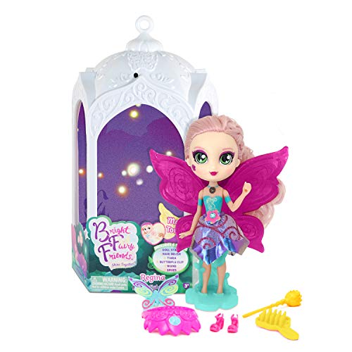 Hada BFF Reina - Muñeca Queen Light Regina con Luces mágicas, Accesorios y Farol | Bright Fairy Friends