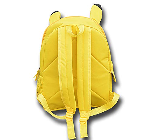 HAMIQI Pokemon Mochila de viaje Pokémon Monster Mochila para niños y niñas Linda mochila Pikachu (Amarillo)