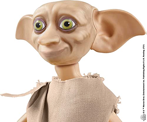 Harry Potter Dobby el elfo doméstico, muñeco de juguete de 13 cm con calcetín (Mattel GXW30)