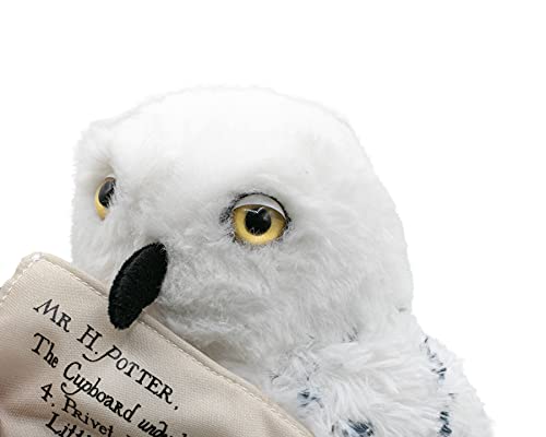 Harry Potter - Peluche Búho Blanco Hedwig con sobre Magnético y Display 24cm Edición Coleccionista - Calidad Super Soft