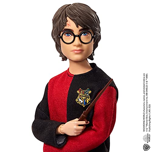 Harry Potter vs Voldemort Pack de 2 muñecos con varitas y cáliz de fuego, regalo para niñas y niños +6 años Mattel HCJ33