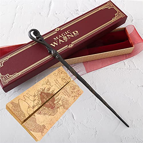 Harry Potter Wands Series Varita Fleur Delacour, Núcleo de Metal Colección Noble Varita de Juguete Núcleo de Metal con Caja de Regalo Mapa Aviso de admisión y boletos como Regalos