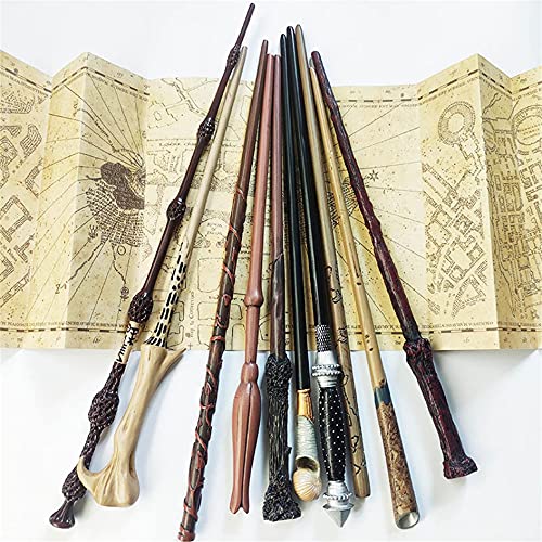 Harry Potter Wizard Magic Wand Set Wizard School Magic Wands Stick Creative Cosplay Asde Mundo Coleccionables Unisex Party Toys and Gifts, Minerva McGonagall varitas RVTYR (Size : Death Eaters)