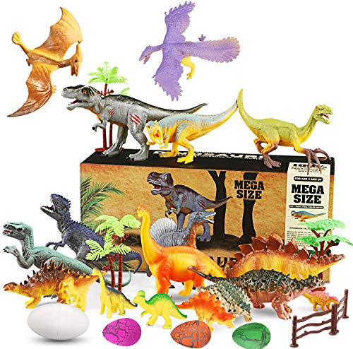 Harxin 26 Pcs Juguete Dinosaurio, Juguete Dinosaurio Educativo Dinosaurio Edificio Jurásico Mundo Juguetes Infantiles (Dinosaurios Juguetes)