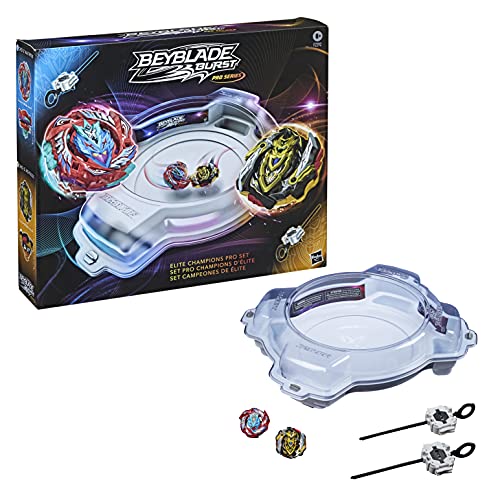 Hasbro-48620 Beyblade Burst Series Elite Champions Pro Set-Juego de Batalla de Beystadium Arena, 2 giroscopios y 2 lanzadores, Color Multicolor. (F2292EU5)