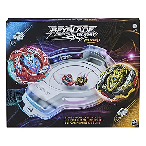 Hasbro-48620 Beyblade Burst Series Elite Champions Pro Set-Juego de Batalla de Beystadium Arena, 2 giroscopios y 2 lanzadores, Color Multicolor. (F2292EU5)