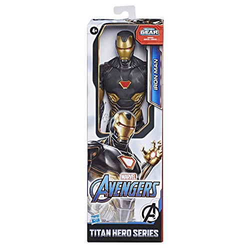 Hasbro Avengers Marvel Avengers Titan Hero Series Blast Gear-Figura de acción de Iron Man de 30 cm para niños a Partir de 4 años (E7878EL7)