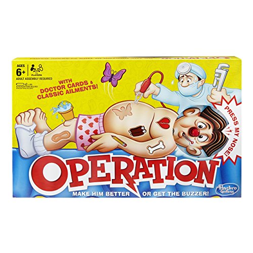 Hasbro B2176348 - Operación (juego de mesa) (versión en inglés)