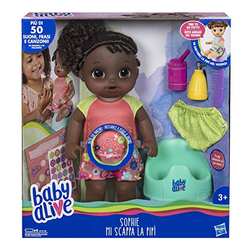 Hasbro Baby Alive – Sophie Mi scappa la pipì, Color Negro