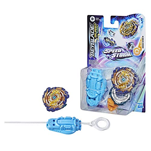 Hasbro Beyblade F0527EU4 Burst Surge Speedstorm - Kit Inicial - Mirage Fafnir F6 - Top de Batalla Tipo Resistencia con Lanzador - Juguete para niños