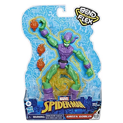 Hasbro - Figura Green Goblin 15 cm Spiderman Bend and Flex (E89735X0)