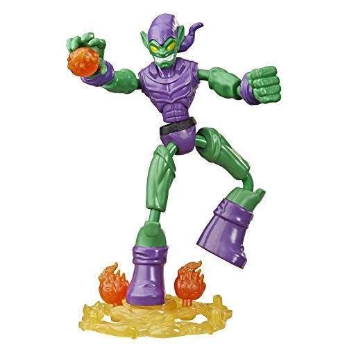 Hasbro - Figura Green Goblin 15 cm Spiderman Bend and Flex (E89735X0)