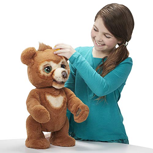 Hasbro FurReal Cubby-Oso de Peluche Interactivo con más de 100 Combinaciones de Sonido y Movimiento (E4591103)