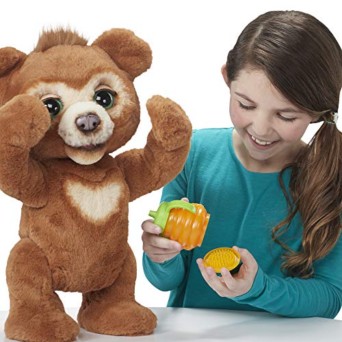 Hasbro FurReal Cubby-Oso de Peluche Interactivo con más de 100 Combinaciones de Sonido y Movimiento (E4591103)