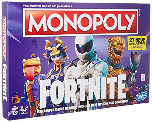 Hasbro Gaming- Monopoly Fortnite Edition Juego de mesa para videojuegos, a partir de 13 años, Color (E6603398) [Version Alemana]