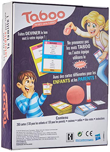 HASBRO GAMING - Taboo, Family Edition - Juego de mesa, juego de rompecabezas franc�s