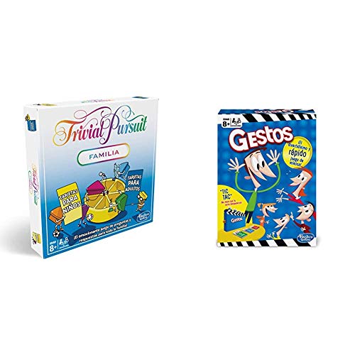 Hasbro Gaming- Trivial Pursuit (Versión Española) (E1921105) + Juego de Mesa Gestos (B0638105)