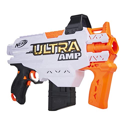 Hasbro Lanzador motorizado Amp, Clip, 6, Compatible Solo con Dardos Nerf Ultra, Multicolor (F0954U50)