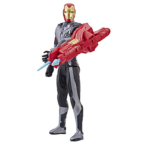 Hasbro Marvel Avengers - Endgame Iron Man Titan Hero con Power FX Incluido, Multicolor, 30 cm, E3298103