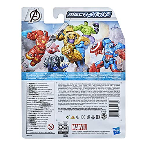 Hasbro Marvel Avengers - Figura Mech Strike de Iron Man de 15 cm con Accesorio Mech de Batalla - para niños de 4 años en adelante