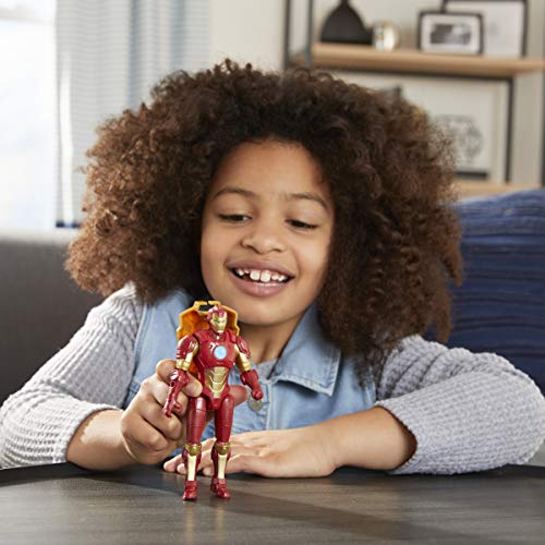 Hasbro Marvel Avengers - Figura Mech Strike de Iron Man de 15 cm con Accesorio Mech de Batalla - para niños de 4 años en adelante