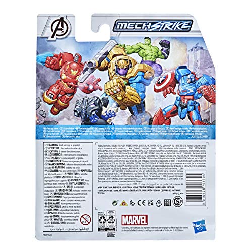 Hasbro Marvel Avengers - Figura Mech Strike de Pantera Negra de 15 cm con Accesorio Mech de Batalla - para niños de 4 años en adelante